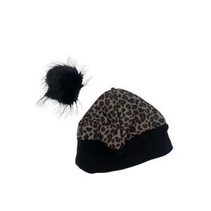 Arctic Expedition Quilted Beanie Mocha Leopard